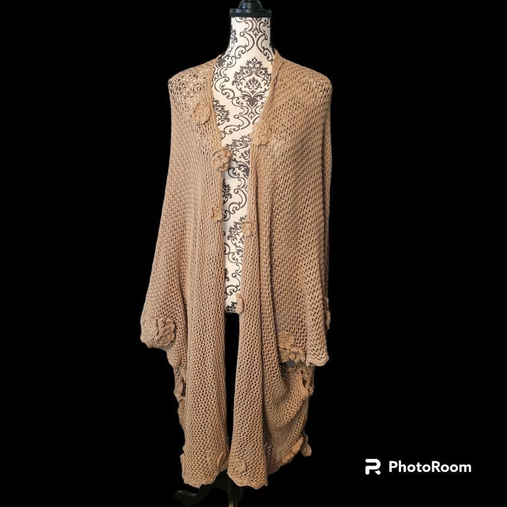 BOHO Crochet flower Shawl